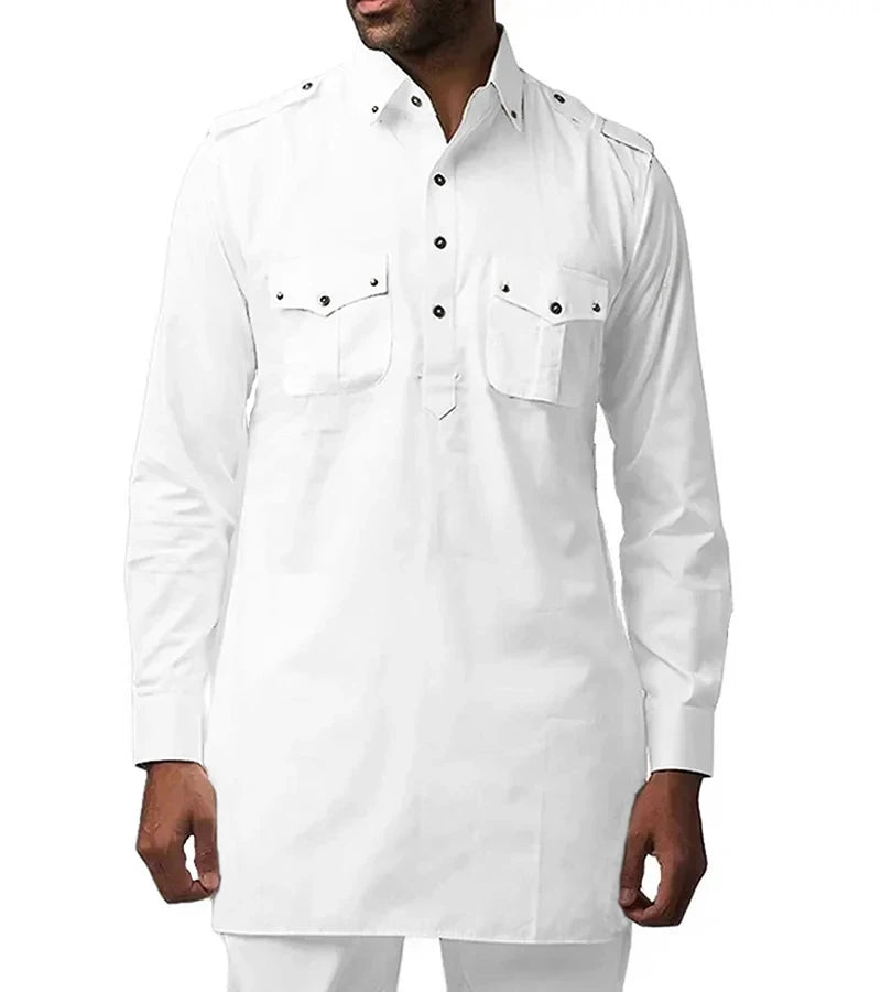 2-Piece African Men’s Kaftan Set – Traditional Dashiki Robe, Party & Evening Wear