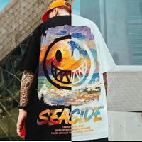 Summer Fashion T-Shirt, Retro American Style, Vibrant, Relaxed, Comfortable Fit