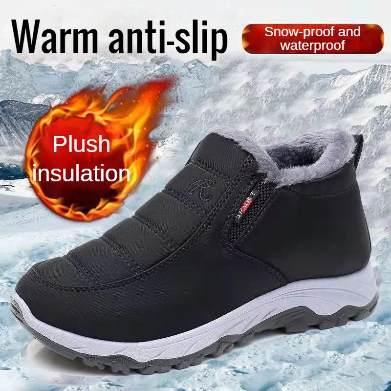 Men’s Casual Shoes, Autumn/Winter Warm Cotton, Chunky Sole, Comfortable Stylish Footwear