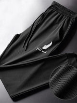Men’s Fashion Quick-Dry Pants, Lightweight Hiking, Jogging & Running Trousers, Breathable Workout Gym Ankle-Tied Athletic Pants