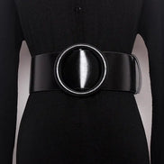 Women’s Clothing Accessories, Big Wide Leather Belt, Top-Quality Strap for Jeans