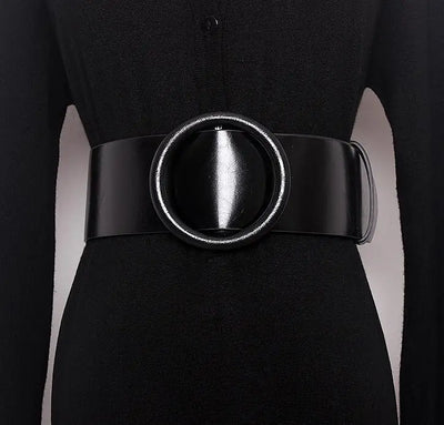 Women’s Clothing Accessories, Big Wide Leather Belt, Top-Quality Strap for Jeans