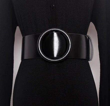 Women’s Clothing Accessories, Big Wide Leather Belt, Top-Quality Strap for Jeans