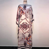 Printed Dresses for Women, Fashion Design Loose Dress, Batwing Maxi Long Femme Vestidos, Summer Autumn Party Elegant Dress