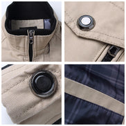 Men’s Bomber Jacket, Casual Slim Fit Windbreaker, Stand Collar, Stylish Spring Autumn Coat