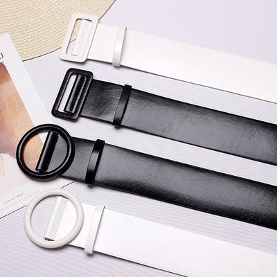 Women’s Clothing Accessories, Big Wide Leather Belt, Top-Quality Strap for Jeans