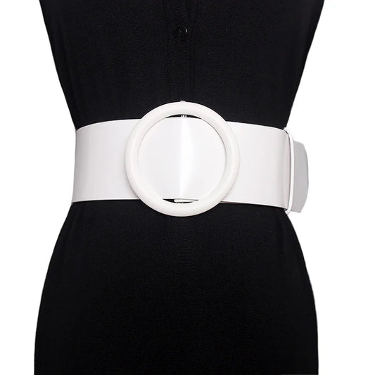 Women’s Clothing Accessories, Big Wide Leather Belt, Top-Quality Strap for Jeans