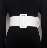 Women’s Clothing Accessories, Big Wide Leather Belt, Top-Quality Strap for Jeans, Feminine Round Buckle Fashion Belts