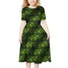 Hot Selling Custom Design Polynesian Kid's Clothing Pleated Casual Party Dress Hawaiian Pacific Island Cute Dress for Girl
