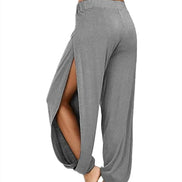 Women’s Yoga Pants – High-Waist Wide Leg, Hollow Workout Leggings for Gym & Home