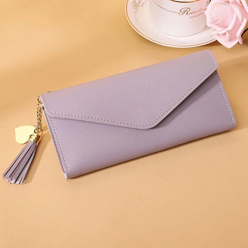 Fashion Women Wallets Simple Zipper Purses Black White Gray Red Long Section Clutch Wallet Soft PU Leather Money Bag