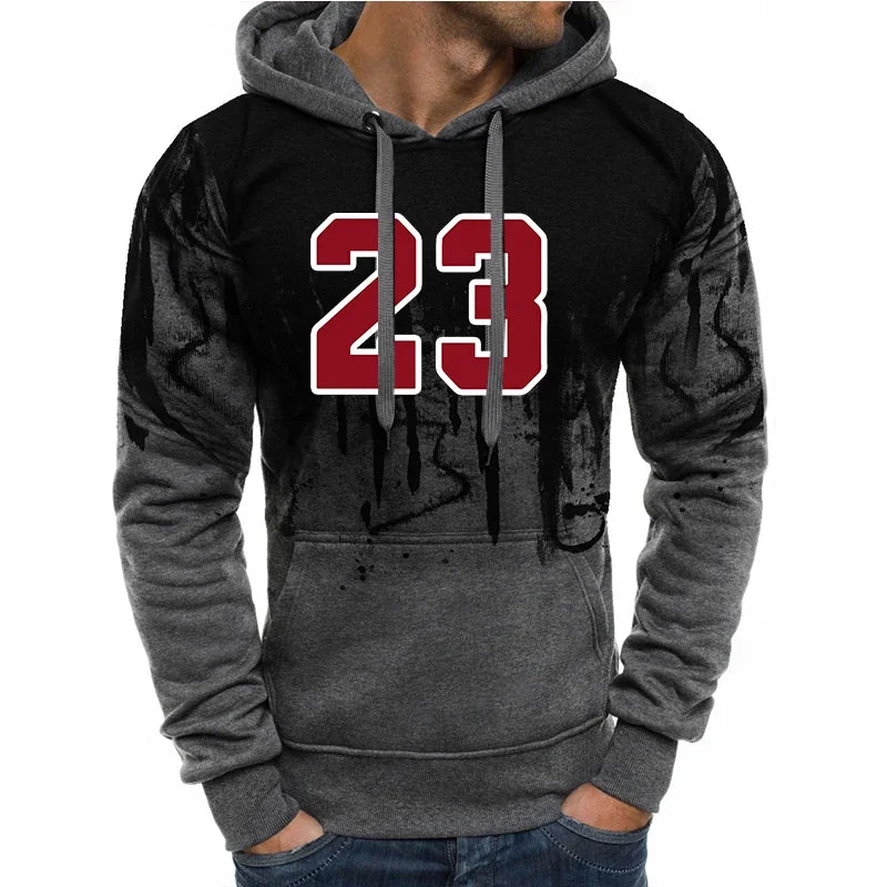 Men’s Casual Hoodie, Jogging Sweatshirt Top, Fashion Comfortable Autumn Winter Sportswear, Daily Wear Sweatpants Outfit