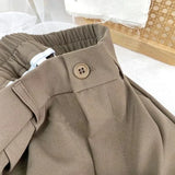 Fashion Children’s Wide Leg Pants – Summer Casual Thin Chiffon Cropped Trousers for Teen Girls, Sizes 2–10 Years