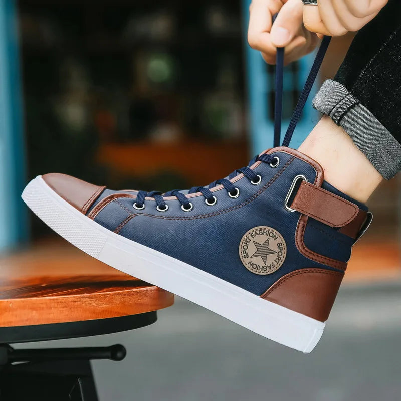 Men’s High-Top Sports Sneakers, Casual Running Shoes, Luxury Comfortable Sneakers, Stylish Athletic Footwear for Men