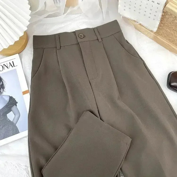 Fashion Children’s Wide Leg Pants – Summer Casual Thin Chiffon Cropped Trousers for Teen Girls, Sizes 2–10 Years