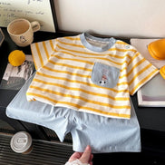 Kids Clothes Set Baby Boy/Girl T-Shirt + Shorts Summer Clothing Cotton Cartoon Casual Boys Tracksuit Children Baby Clothes Set