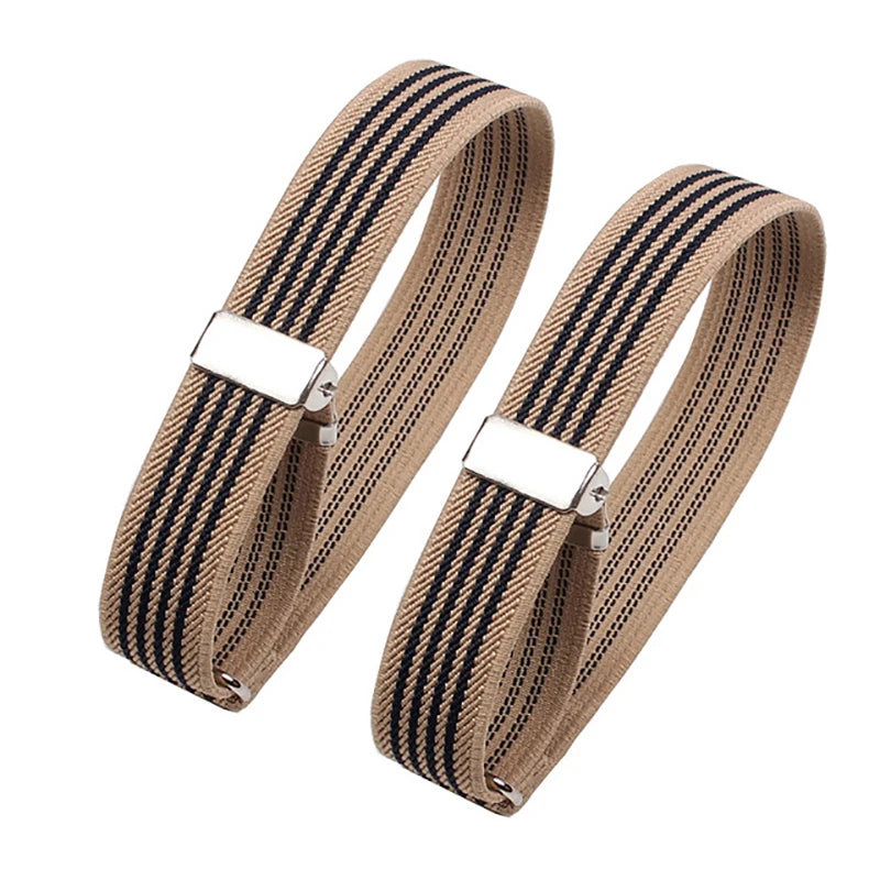 1 Pair Adjustable Elastic Armband, Shirt Sleeve Holder, Fashion Arm Cuffs, Unisex Bands for Party or Wedding Accessories