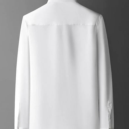 Men’s Long-Sleeve Printed Shirt, Fashionable Button-Up, Hipster Style, Elegant Casual Luxury Top
