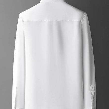 Men’s Long-Sleeve Printed Shirt, Fashionable Button-Up, Hipster Style, Elegant Casual Luxury Top