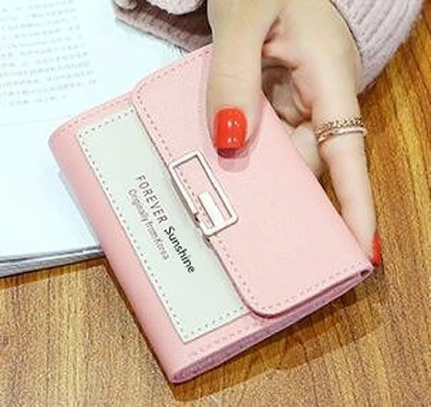 Fashion Short Women Wallets PU Leather Women Luxury Wallet Hasp Small Wallet