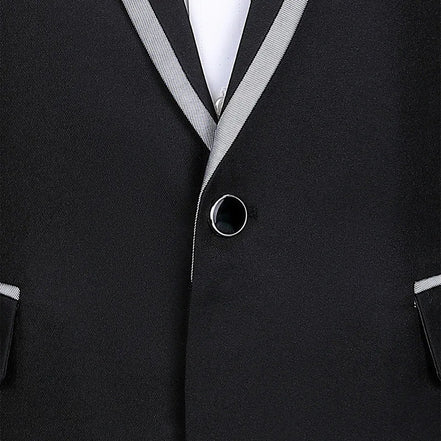 Men’s Floral Wedding Suit – Jacket & Pants, Party Banquet Stage Performance Blazer Set