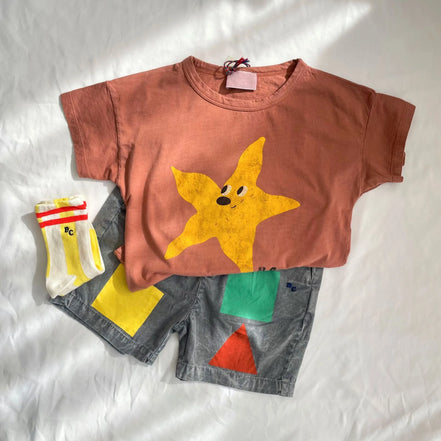 2025 Kid Clothes New Spring Sumemer Korean Baby Boys Girls Cotton Cartoon Short Sleeve T Shirts Children's Outerwear Clothings