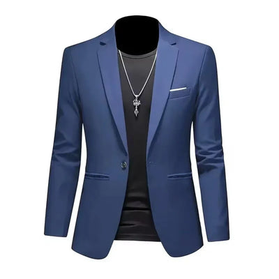 Men’s Trendy Leisure Boutique Suit Jacket, Autumn Casual Business Blazer