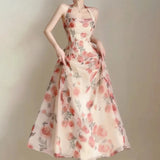 Long Dresses Women’s Clothing, French Elegant Party Dresses, Female 2025 Summer New Fashion, Versatile Beach Style Evening Dresses