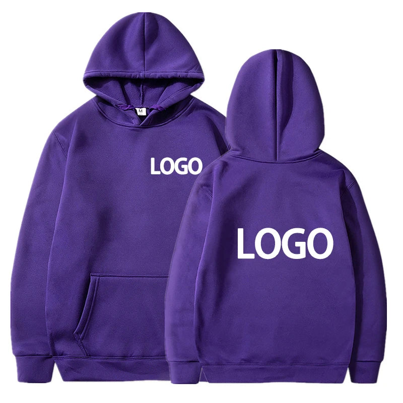 Custom Printed Men’s and Women’s Hoodie, Loose Casual Long Sleeve Pullover