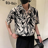 Fashionable Brand Casual Design Short-Sleeved Floral Shirt, Men’s Summer New Fashionable Shirt