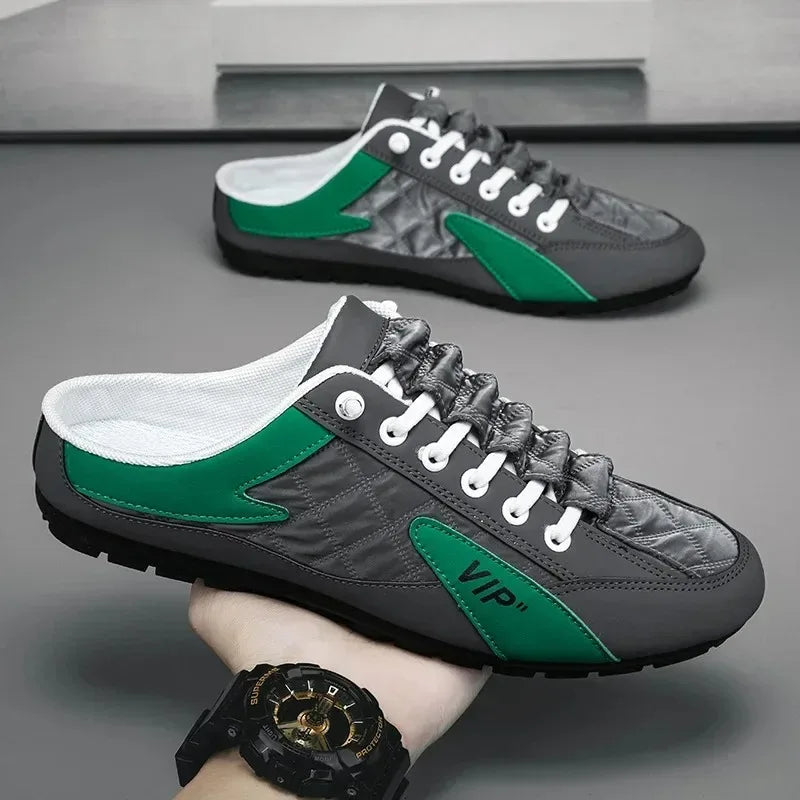 Men’s Summer Slippers, Trendy Flat-Bottom Casual Shoes, Soft Sole Support Footwear