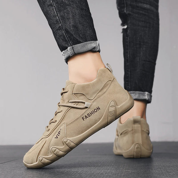 Men’s Sneakers, Autumn Flat-Bottom Workwear Shoes, Wear-Resistant Anti-Slip Hiking Footwear, Lightweight Versatile Casual Trendy Shoes