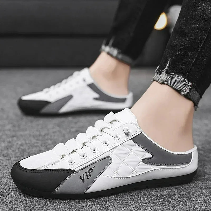 Men’s Summer Slippers, Trendy Flat-Bottom Casual Shoes, Soft Sole Support Footwear