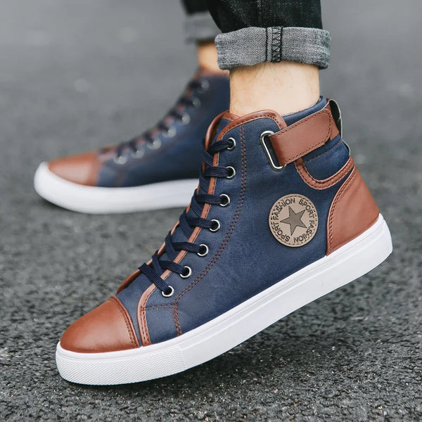 Men’s High-Top Sports Sneakers, Casual Running Shoes, Luxury Comfortable Sneakers, Stylish Athletic Footwear for Men