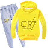 Kid's Clothes Hoodie +Pants Suit 2pcs Set Boy Tracksuit 3-12 Years Spring Autumn Sweatshirt Set Football CR7 Children Sportsuit