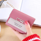 Fashion Short Women Wallets PU Leather Women Luxury Wallet Hasp Small Wallet Trend Brand Coin Purse Ladies Card Bag Mini Clutch