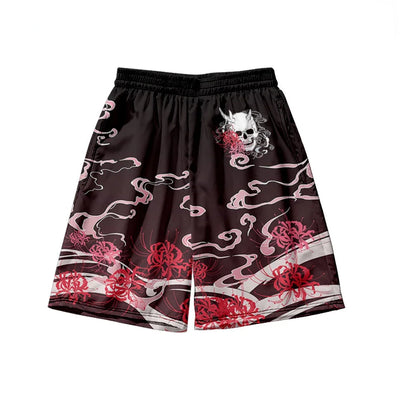 Men’s and Women’s Traditional Clothing, Black Skeleton Streetwear, Samurai Style Outfit