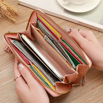 Women Long Wallets Purses Luxury Love Heart Wallets for Ladies Girl