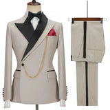 Groom dress suit lapel Men's suit Business Ball Wedding Casual fashion 2 piece set