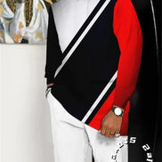 Men’s Fashion Tracksuit Set, Casual Oversized Streetwear Outfit, Long Sleeve T-Shirt