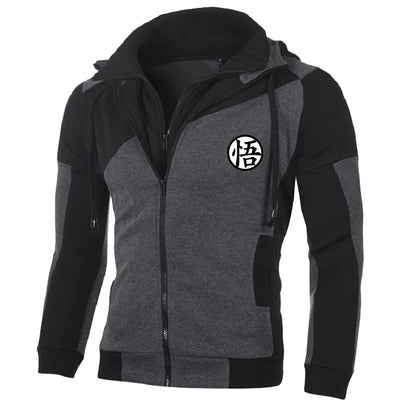 Men’s Jacket, Casual Hooded Zip-Up Sweatshirt with Fleece, Autumn Winter Streetwear