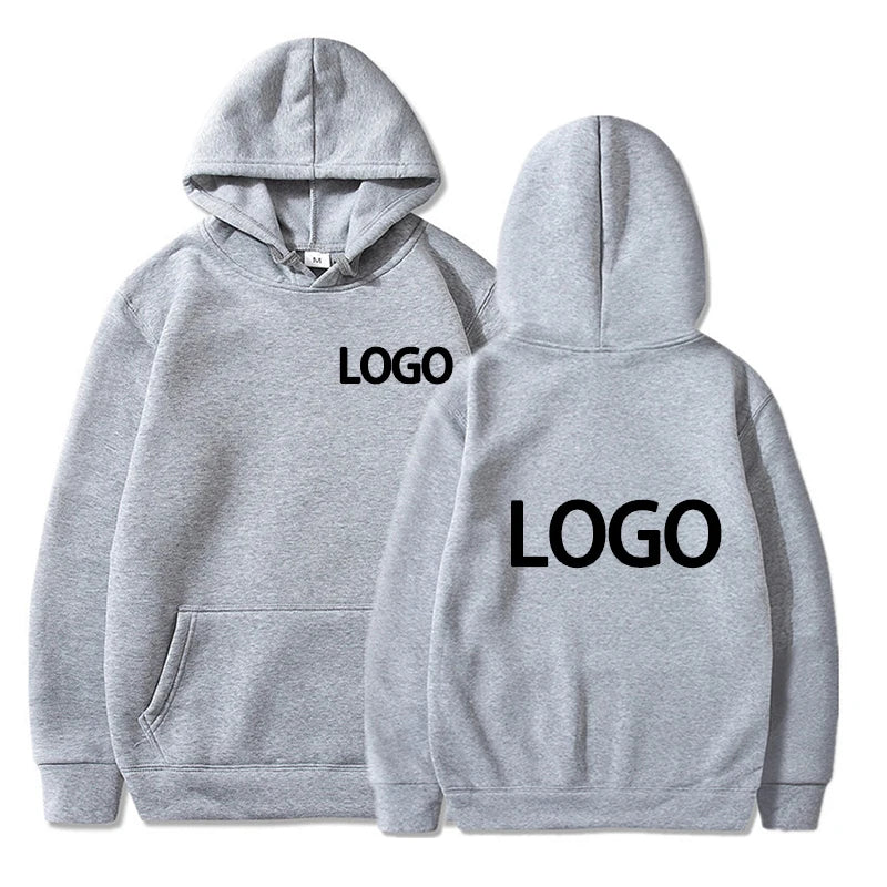 Custom Printed Men’s and Women’s Hoodie, Loose Casual Long Sleeve Pullover