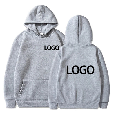 Custom Printed Men’s and Women’s Hoodie, Loose Casual Long Sleeve Pullover