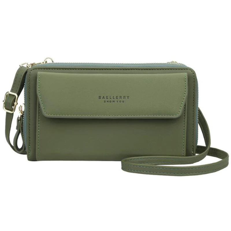 Women’s Designer Brand Wallet, Multi-Compartment Clutch, Long Large Card Purse