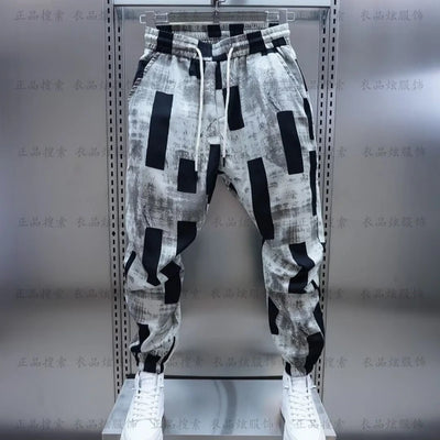 Men’s Trousers, Baggy Pants for Sports, Casual Korean Style Clothing