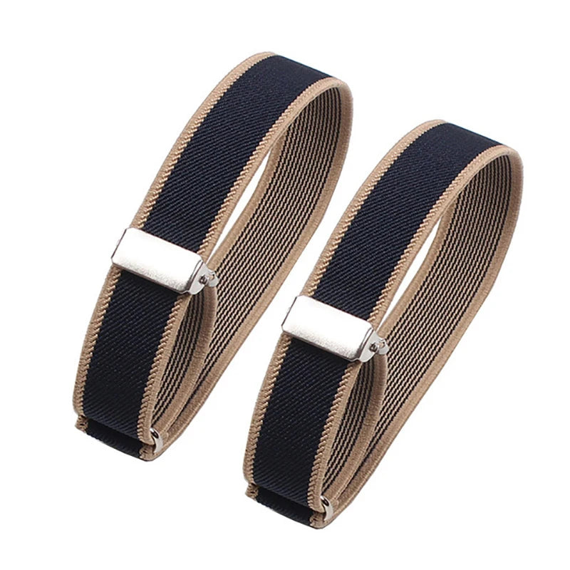 1 Pair Adjustable Elastic Armband, Shirt Sleeve Holder, Fashion Arm Cuffs, Unisex Bands for Party or Wedding Accessories