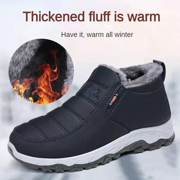 Men’s Casual Shoes, Autumn Winter Cotton Warm Footwear, Wear-Resistant Chunky Sole, Comfortable Stylish Shoes with Free Shipping