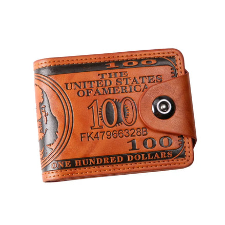 Men's Wallets  Dollar PatternWallet Male Leather Walet