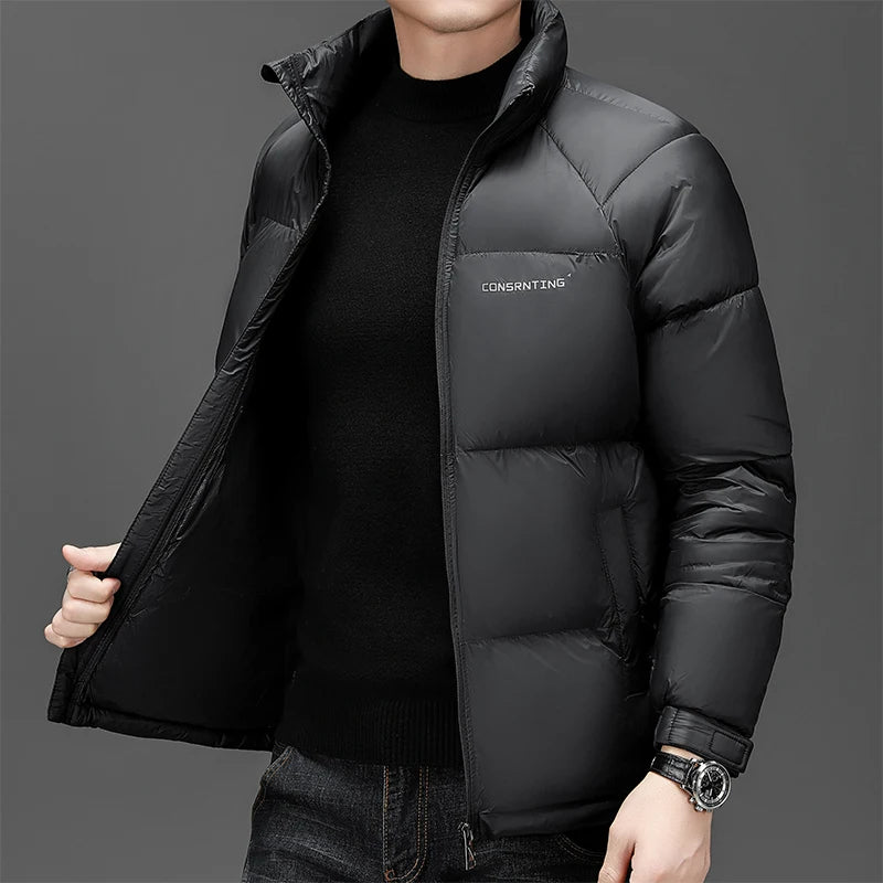 Fashion Cotton Padded Jacket, Winter Parka, Loose Fit Casual Outerwear for Men & Women