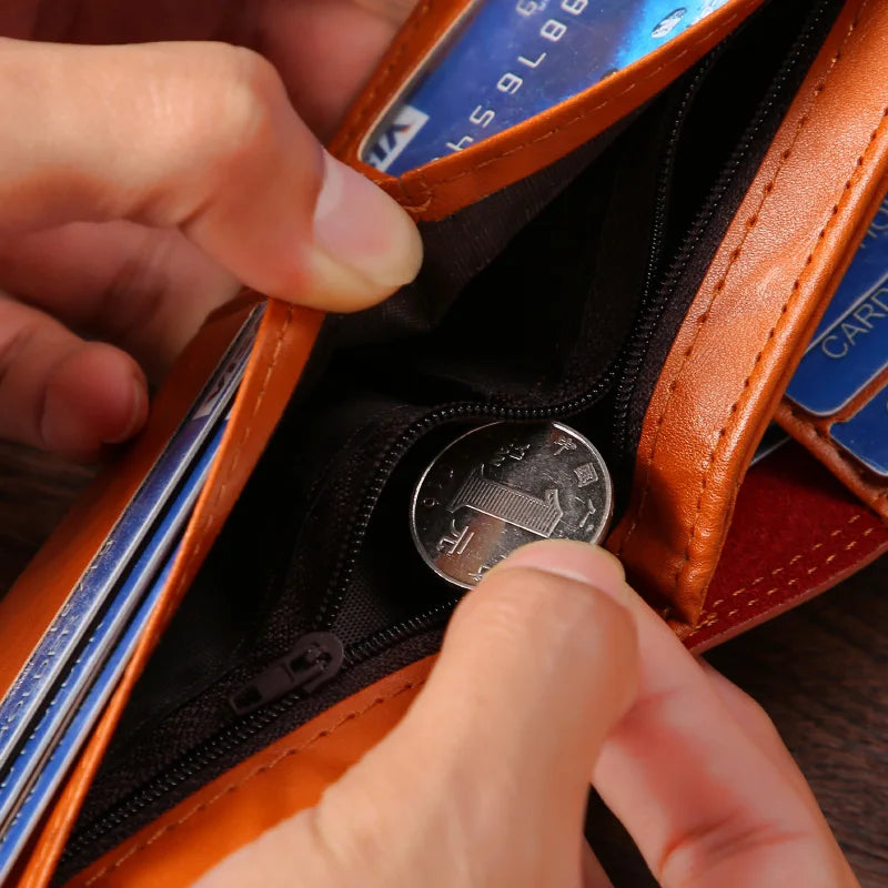 Men's Wallets  Dollar PatternWallet Male Leather Walet